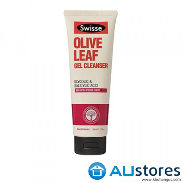 Sữa rửa mặt dạng gel Swisse Olive Leaf Gel Cleanser 125ml