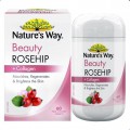 Viên uống đẹp da nature's way beauty rosehip + collagen 60 tablets