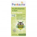 Siro bổ sung vitamin tổng hợp vá sắt cho trẻ từ 1-12 tuổi Pentavite Multivitamin + Iron 200ml