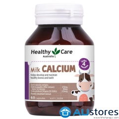 Viên uống bổ sung Canxi và vitamin D Milk Calcium Healthy Care cho trẻ từ 4 tháng tuổi 
