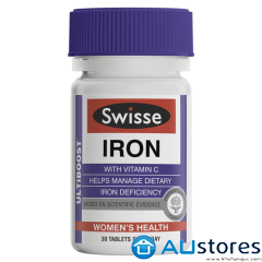 Viên uống bổ sung sắt Swisse Ultiboost Iron 30 tablets của úc