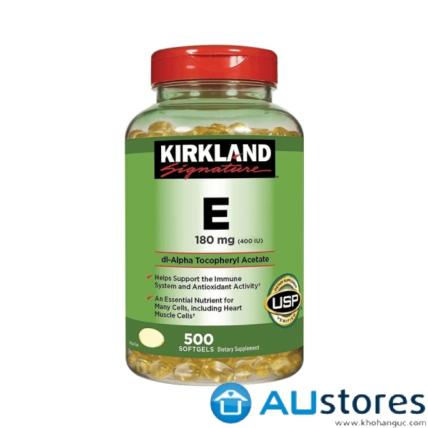 Viên uống Vitamin E Kirkland 400 IU Mỹ 500 viên
