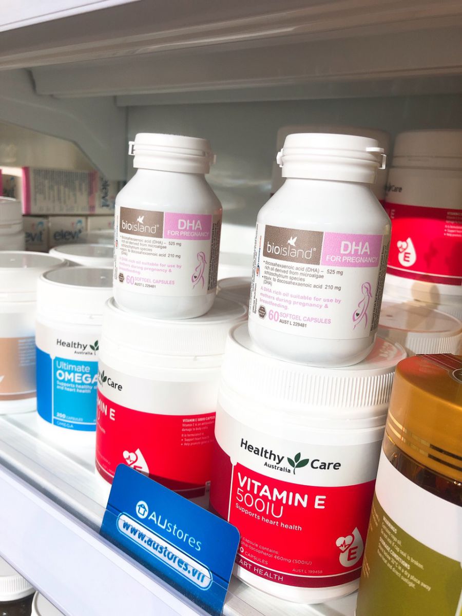 Review Combo trọn bộ dinh dưỡng thai kỳ Elevit + Bio Island DHA + Ostelin Vitamin D & Canxi + Iron của Úc